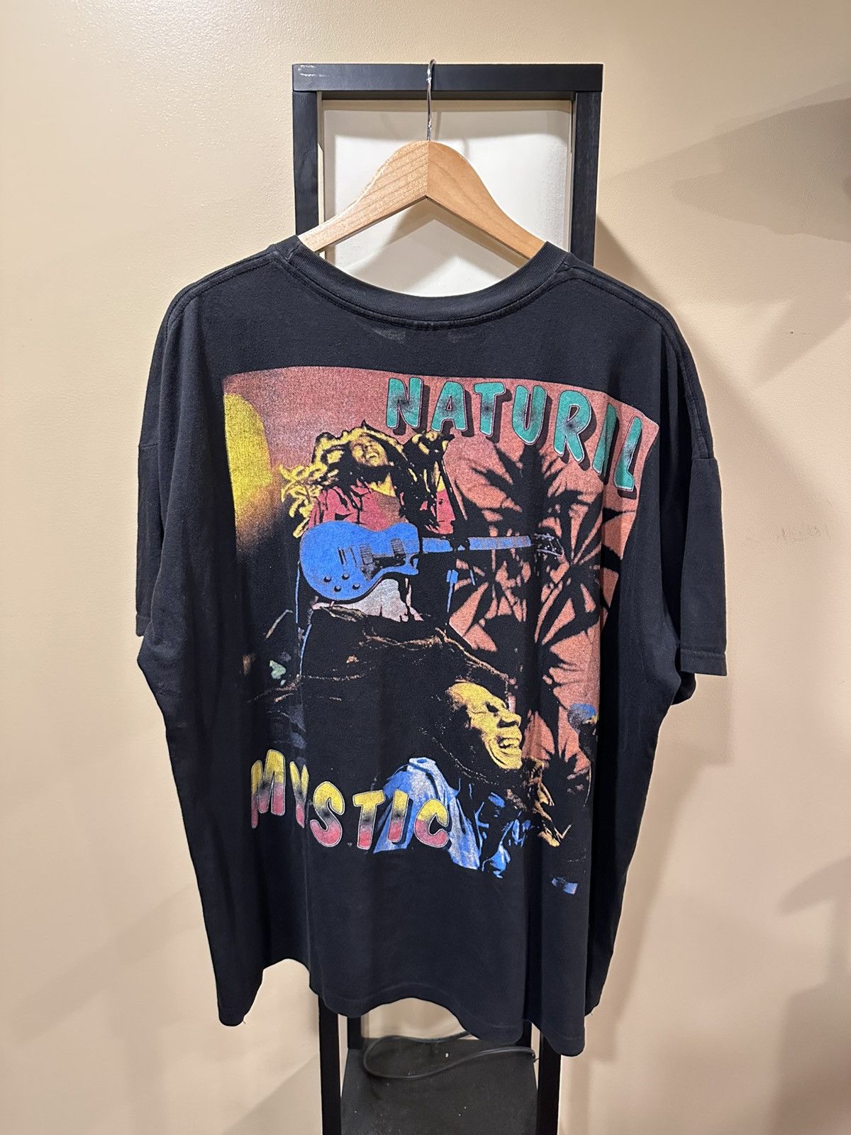 Bob Marley × Rap Tees × Vintage Vintage Bob Marley 90s Natural Mystic Rap Tee T-Shirt Size US XXL / EU 58 / 5 - 15 Thumbnail