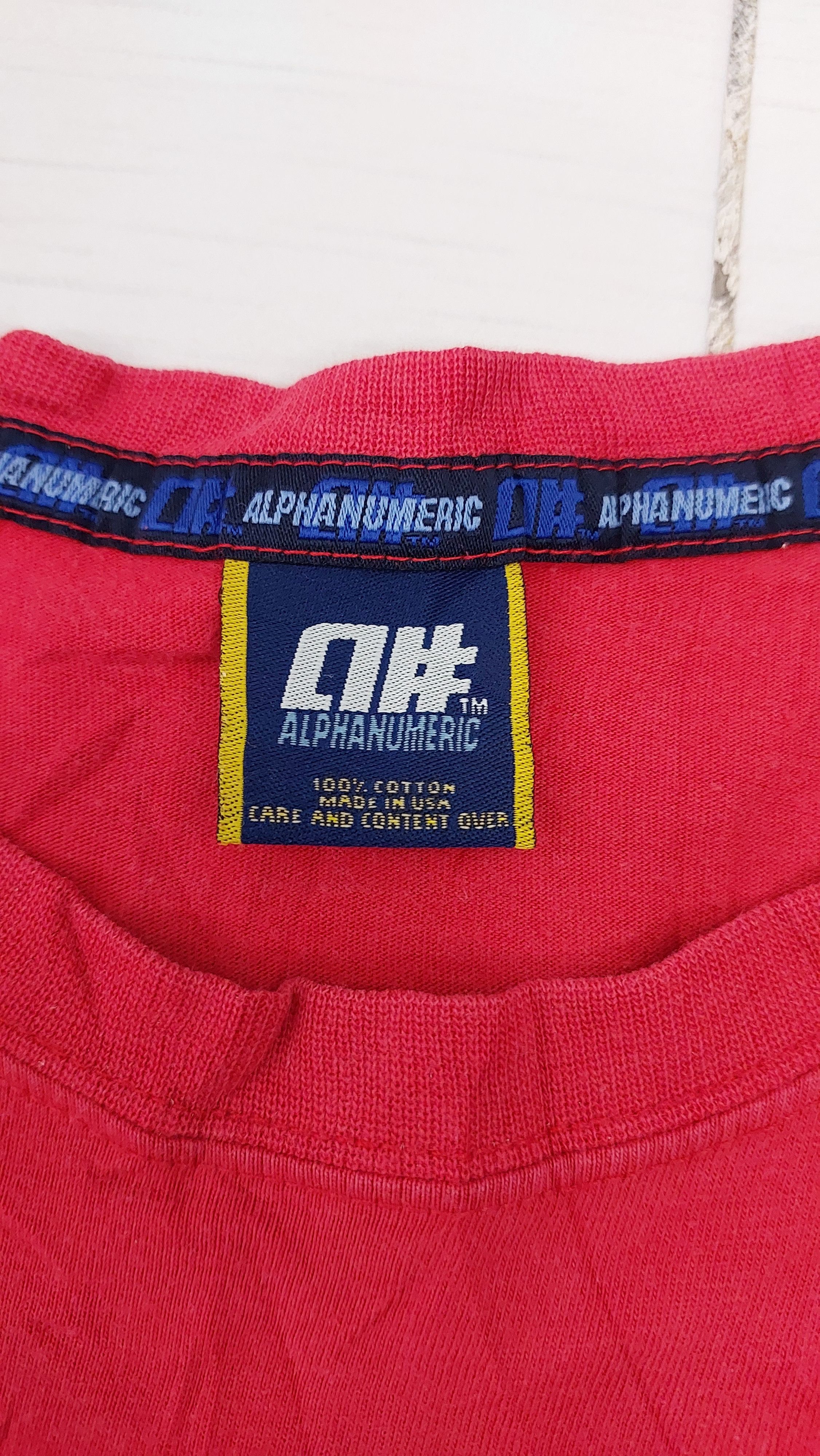 Alphanumeric × Vintage ALPHANUMERIC SKATEBOARD SKATE LOGO RED T-SHIRT Size US L / EU 52-54 / 3 - 4 Thumbnail