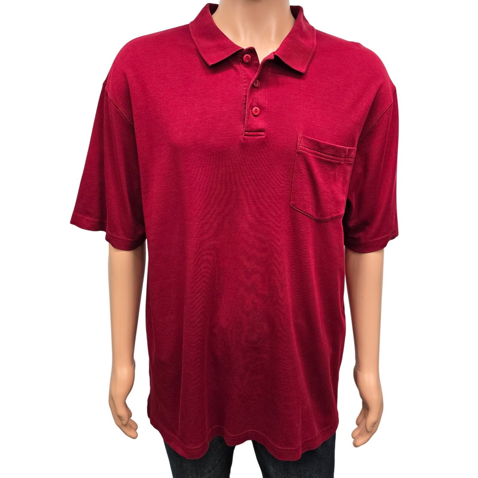 L.L. Bean LL Bean Premium Polo L TALL Pima Cotton Short w Pocket Size US L / EU 52-54 / 3 - 3 Thumbnail