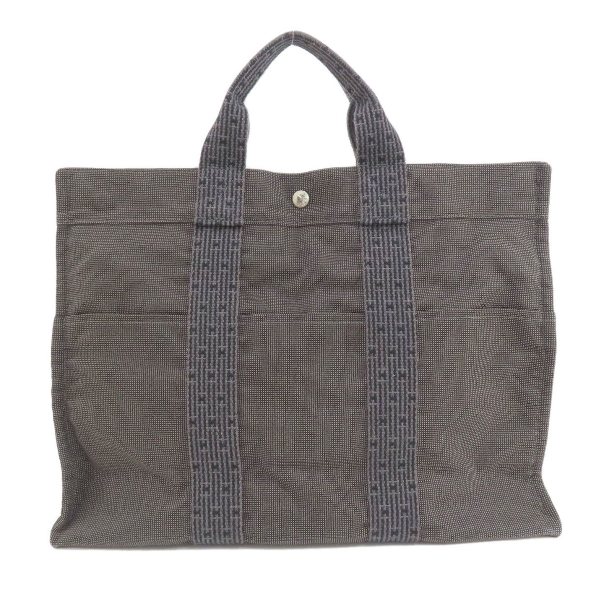 image of Hermes Air Line Mm Tote Bag Canvas Women's Hermes in Grey