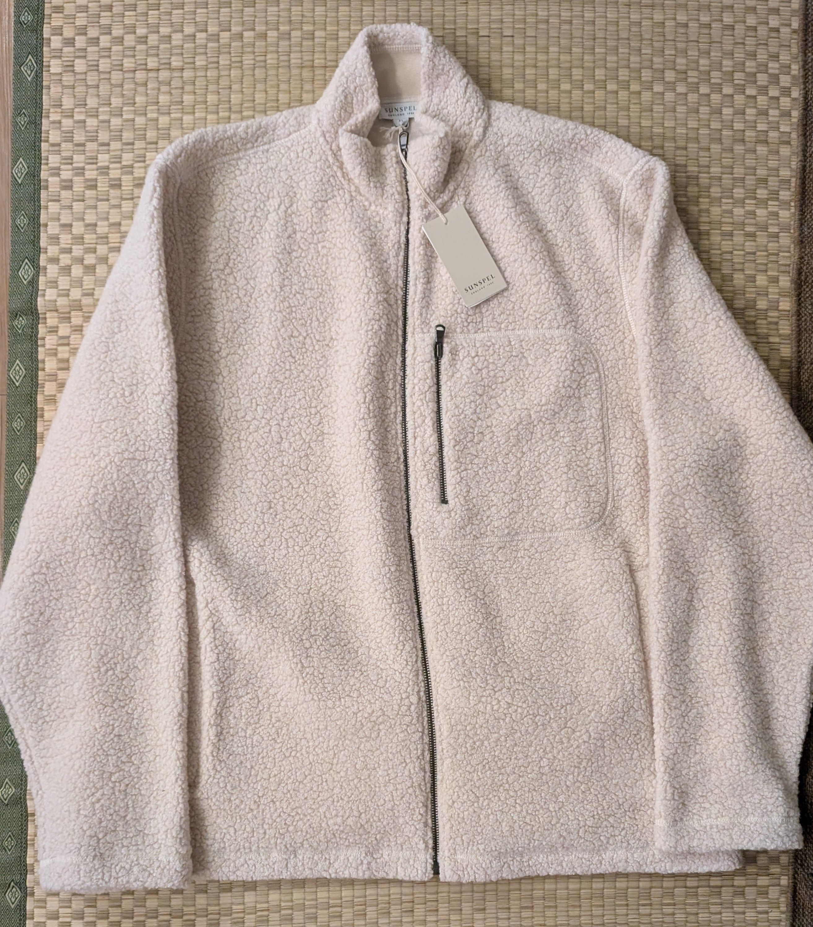 NWT Sunspel Wool Fleece Jacket Made in Portugal