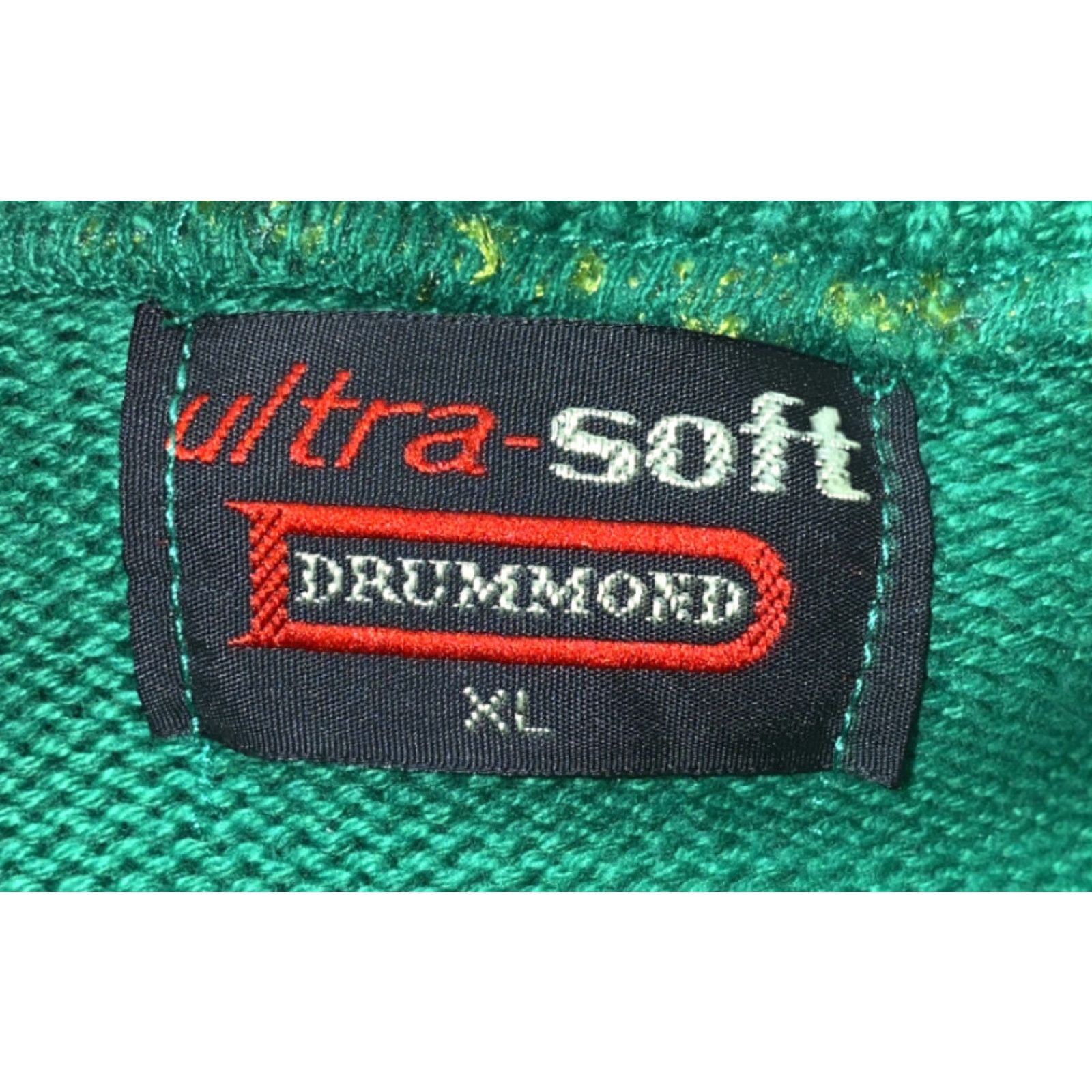 Vintage Drummond Sweater V-Neck Mens XL Green Cotton USA Made Regular Size V-Neck ♪ Size US XL / EU 56 / 4 - 7 Thumbnail