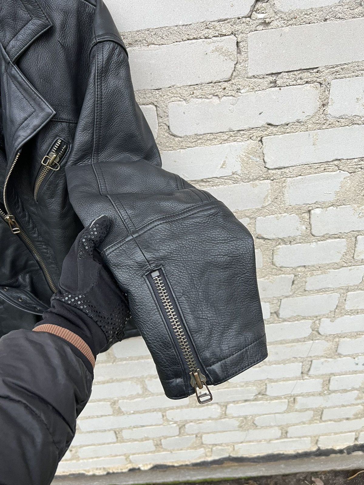 Genuine Leather × Vintage Genuine Leather Ramones Jacket vintage 90’s made in korea Size L / US 10 / IT 46 - 3 Thumbnail