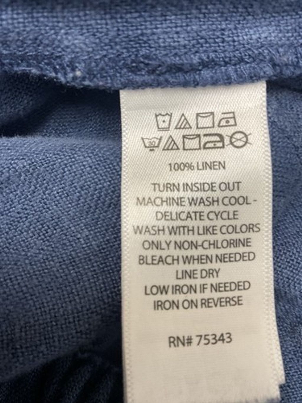 Other C&C California Blue 100% Linen Pull On Cargo Pants Women L Size 30" / US 8 / IT 44 - 3 Thumbnail