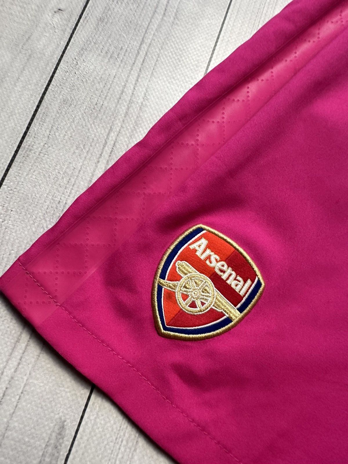 Nike × Vintage Vintage Nike Arsenal soccer shorts Goalkeeper pink rare S Size US 29 - 3 Thumbnail