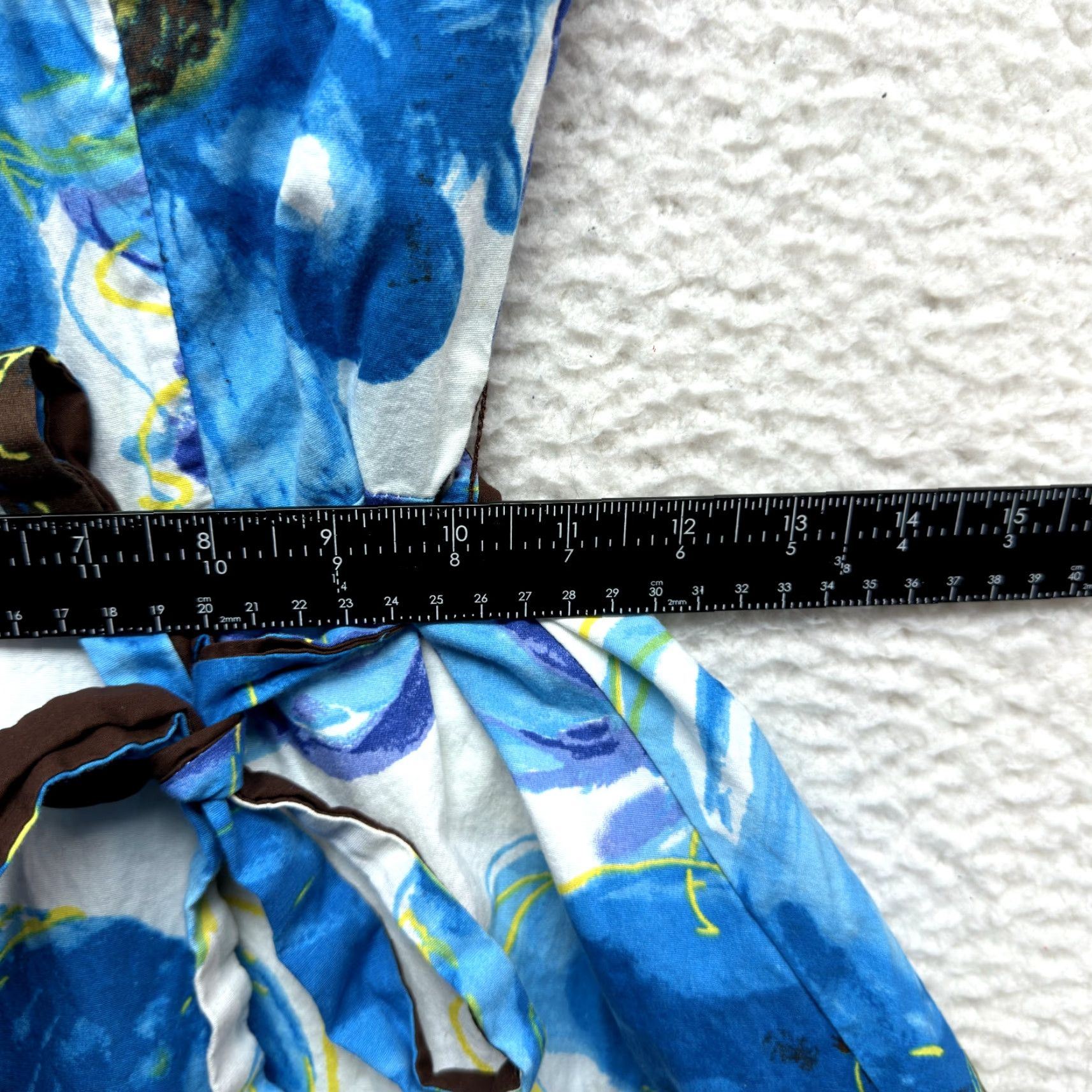 Vintage VINTAGE Ruby Rox Y2K Dress Day Dress A-Line 60s Retro Mod Cotton Blue Floral Size 8 Medium Womens Girls Size M / US 6-8 / IT 42-44 - 6 Thumbnail