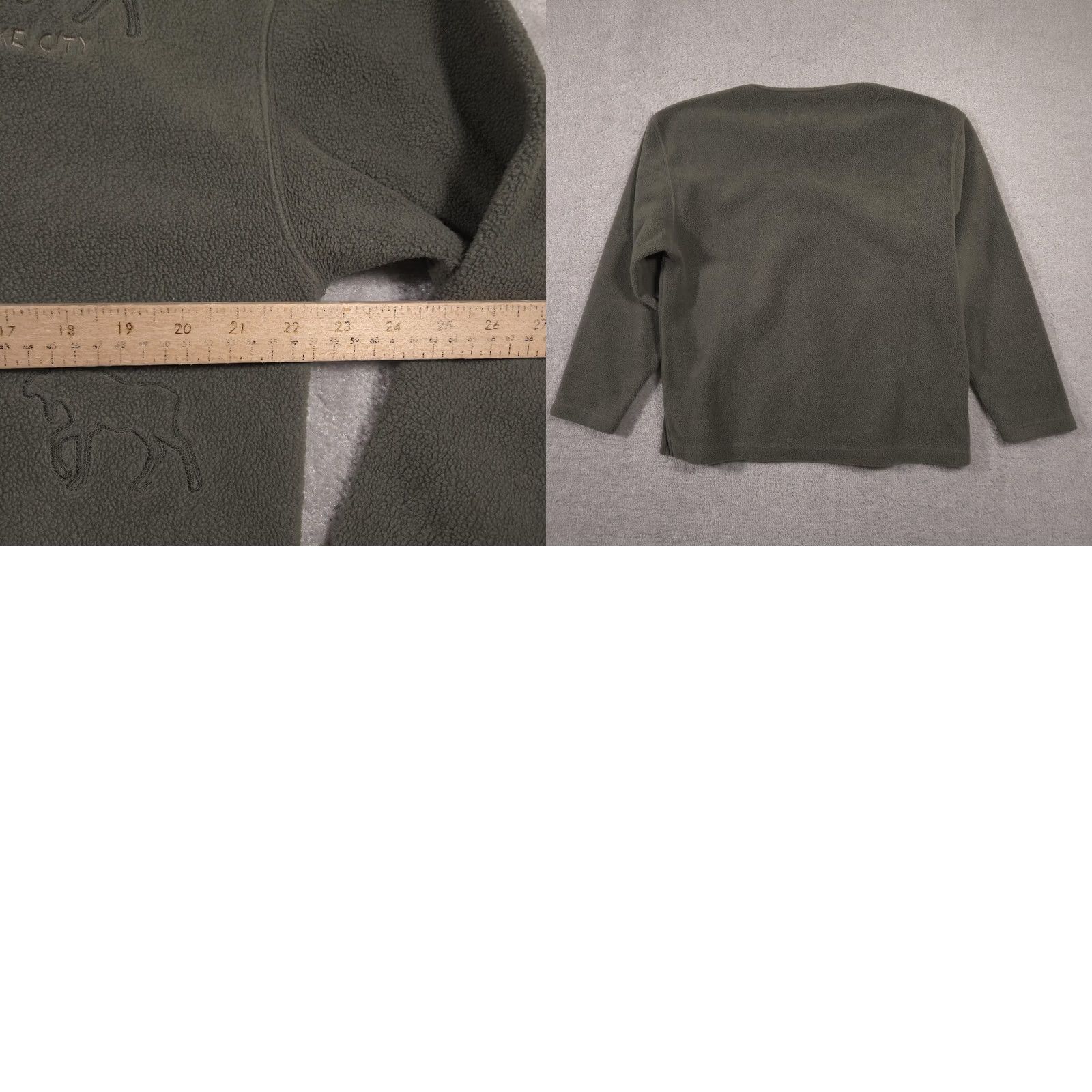 Vintage VINTAGE Arctic Image Fleece Pullover Mens L Green Moose Salt Lake City Embroidered Size US L / EU 52-54 / 3 - 9 Thumbnail