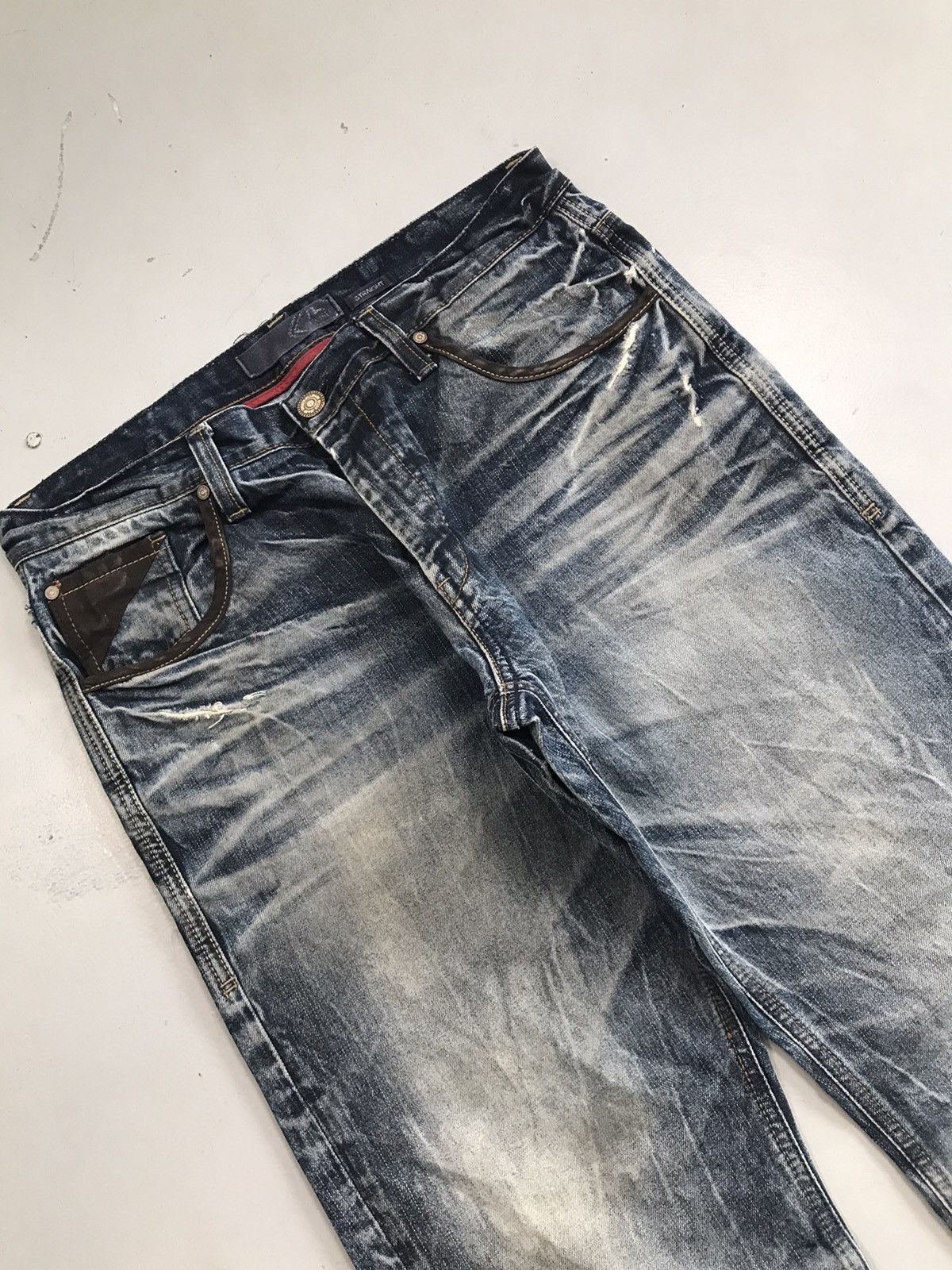 Japanese Brand Vintage Evisu inspired emboridered denim Size US 34 / EU 50 - 6 Thumbnail