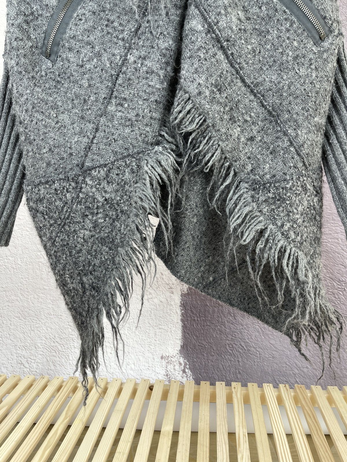 Transit × Transit Uomo Transit Par-Such 100 grey wool alpaca cape coat poncho sz 2 Size M / US 6-8 / IT 42-44 - 7 Thumbnail