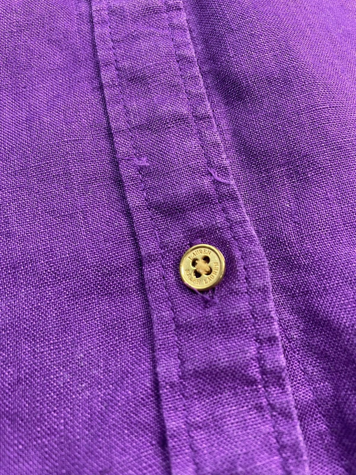 Polo Ralph Lauren × Ralph Lauren × Vintage Polo Ralph Lauren Purple Shirt Vintage Size XL / US 12-14 / IT 48-50 - 5 Thumbnail