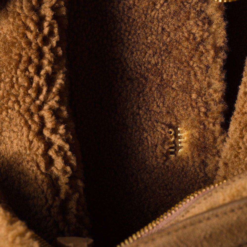 Miu Miu MIU MIU Aventure $3650 Cocoa Brown Shearling Shoulder Bag Ne Size ONE SIZE - 4 Thumbnail