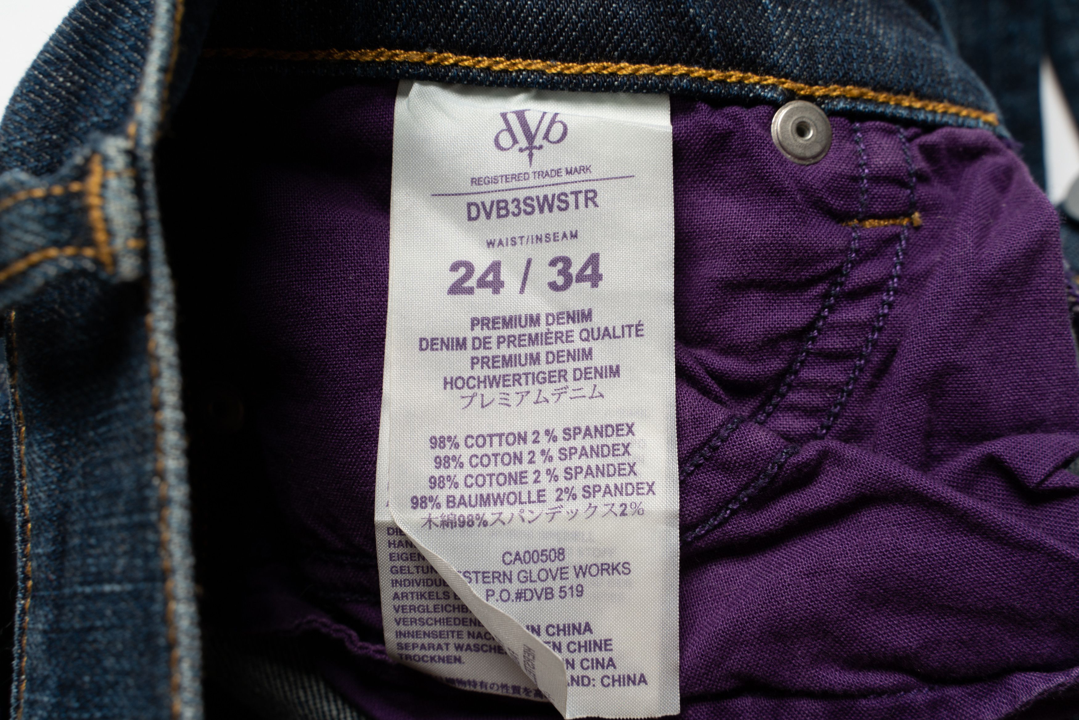 Victoria Beckham 🔴VICTORIA BECKHAM Vintage Blue Star Pocket Denim Jeans Size 24" / US 00 / IT 34 - 9 Thumbnail