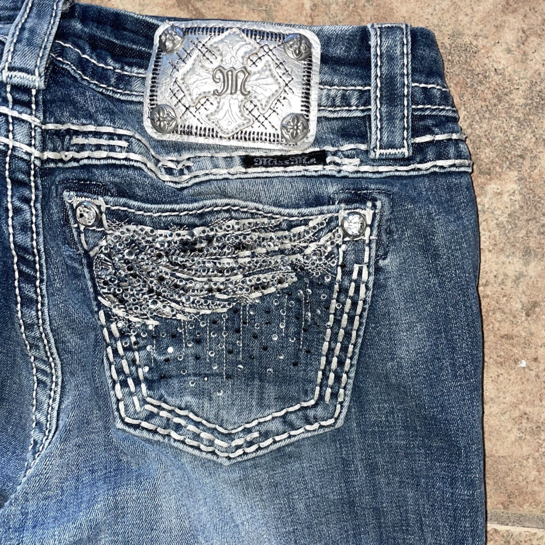 Miss Me VINTAGE Miss Me Women's Jeans Bootcut Blue Size 27 24-inch Inseam Size 27" / US 4 / IT 40 - 5 Thumbnail