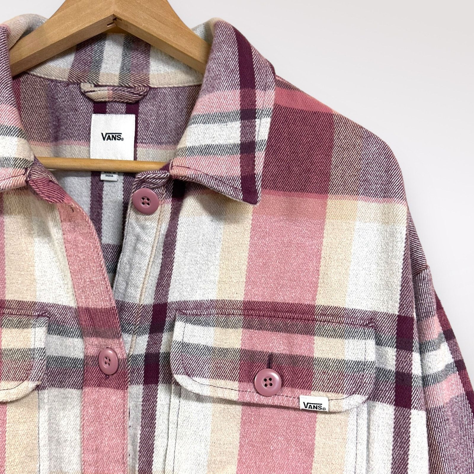 Vans Vans S Shacket Jacket Plaid Checkered Skate Warm Winter Soft Size S / US 4 / IT 40 - 3 Thumbnail