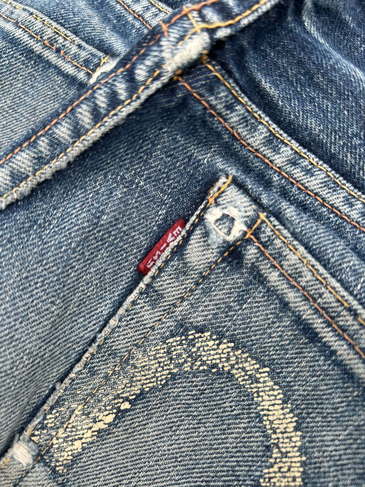 Japanese Brand × Kapital × Vintage Evisu Selvedge Distressed Japanese Denim Jeans Size US 29 - 5 Thumbnail