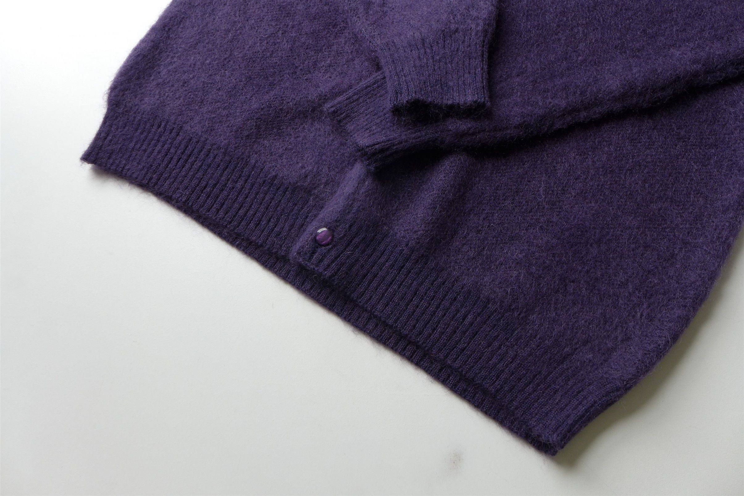 Needles Needles Purple Mohair Cardigan Size US M / EU 48-50 / 2 - 10 Thumbnail