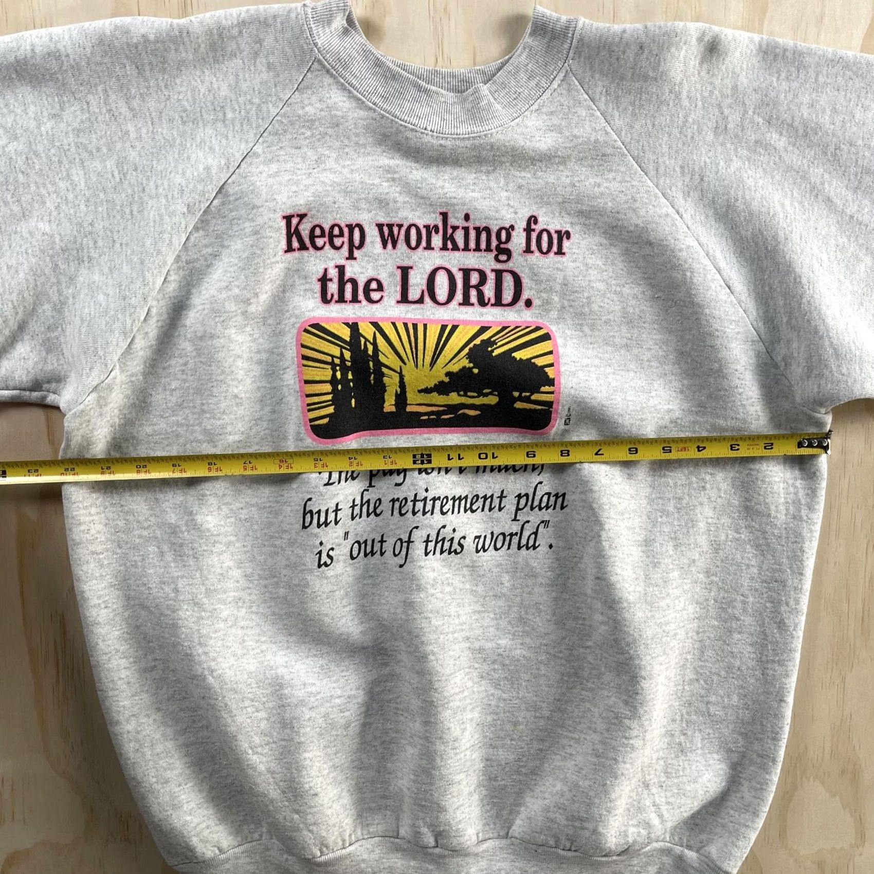 Fruit Of The Loom VINTAGE Fruit of the Loom Sweatshirt Mens XL Gray Fleece Graphic Print Quotes Size US XL / EU 56 / 4 - 4 Thumbnail