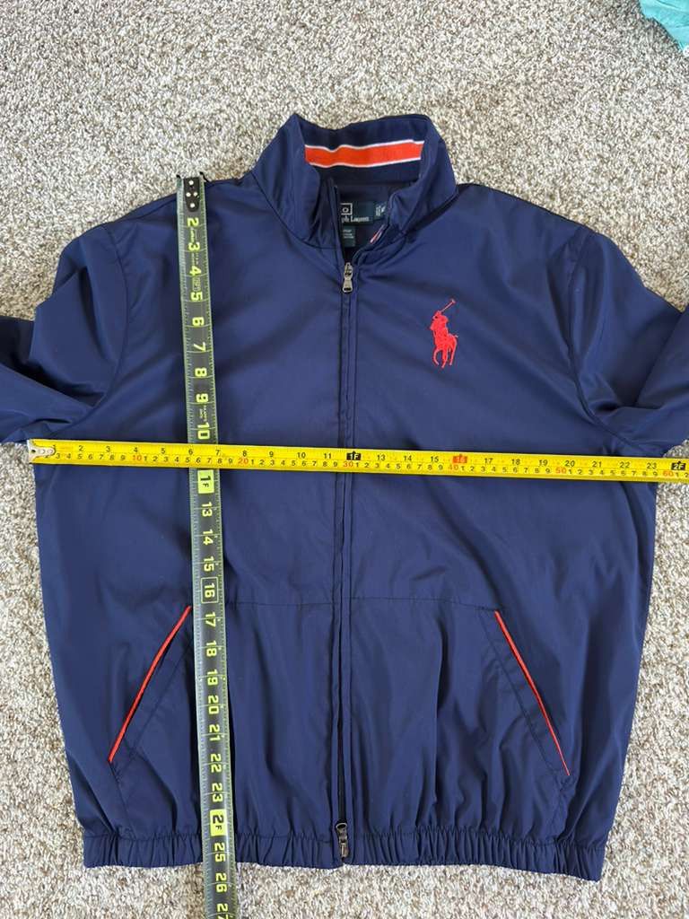 Polo Ralph Lauren Vintage Polo Ralph Lauren Windbreaker - Navy Blue - Medium Size US M / EU 48-50 / 2 - 8 Thumbnail