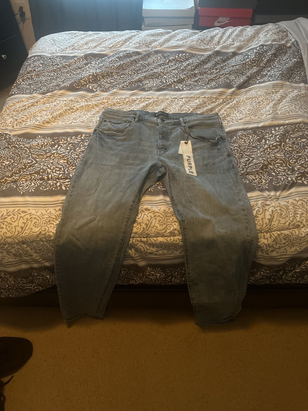Purple Brand Size 40 mens purple jeans Size US 40 / EU 56 - 1 Thumbnail