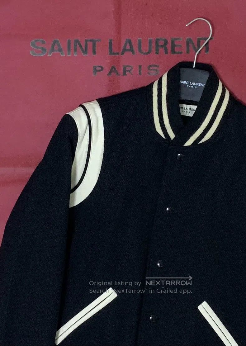 Saint Laurent Paris Saint Laurent Paris Black and White Wool and Leather Baseb Size US M / EU 48-50 / 2 - 7 Thumbnail