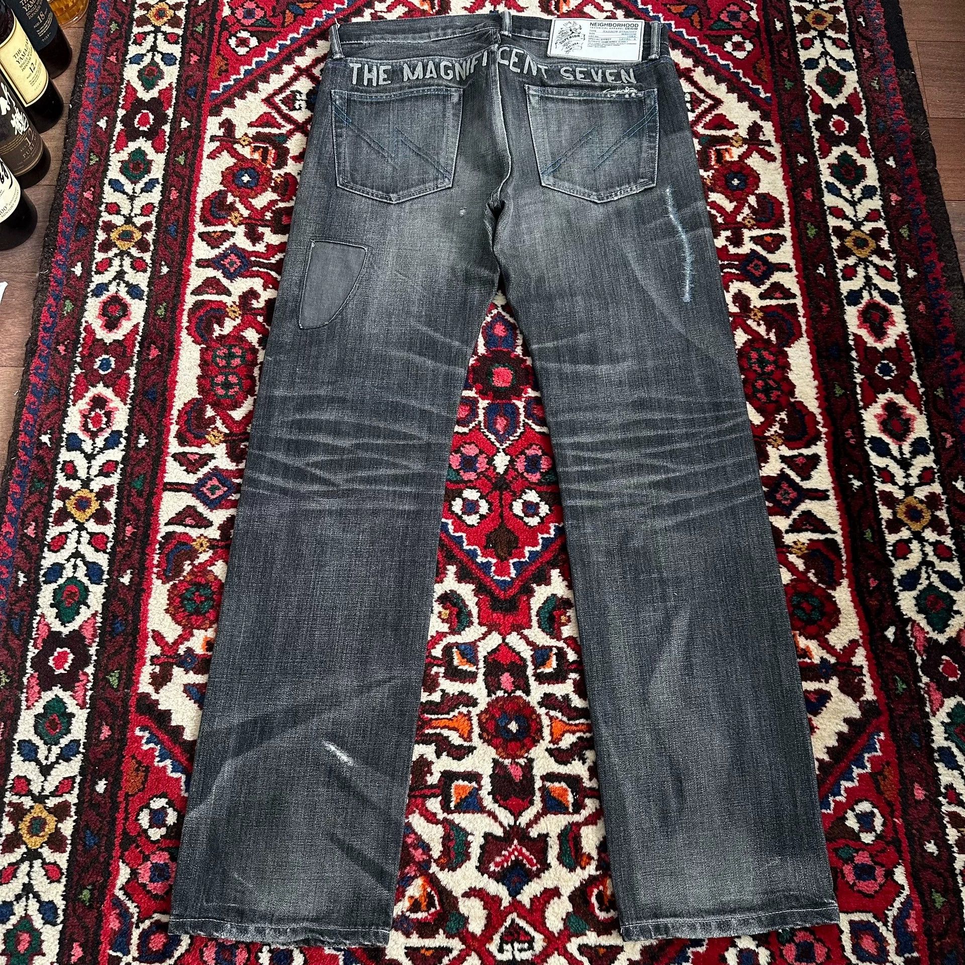 Neighborhood nbhd Narrow Denim Jeans Black M Size US 33 - 3 Thumbnail