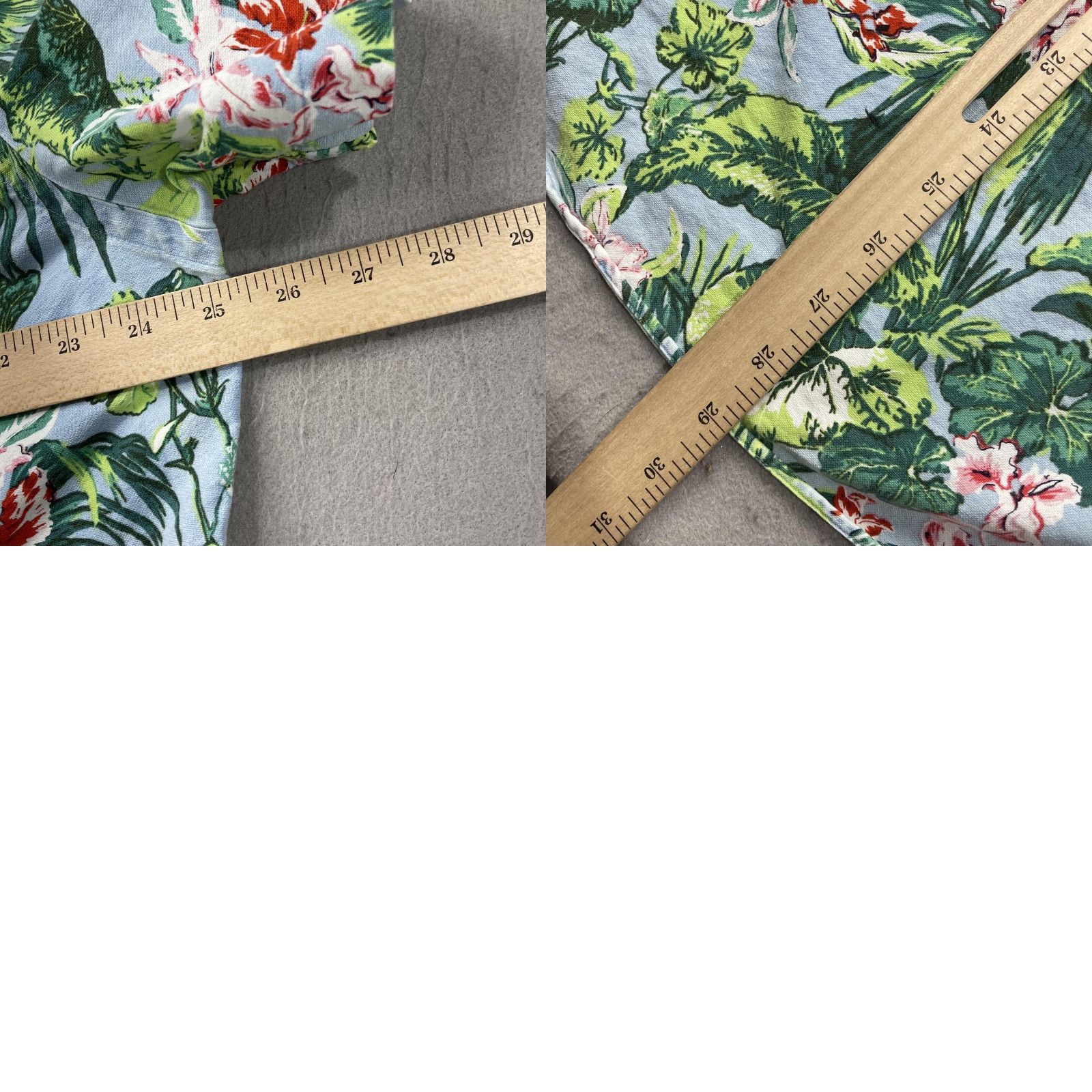 Ralph Lauren VINTAGE? No. Ralph Lauren Shirt Mens XL Blue Hawaiian Tropical Floral Button Front Cotton Size US XL / EU 56 / 4 - 8 Thumbnail
