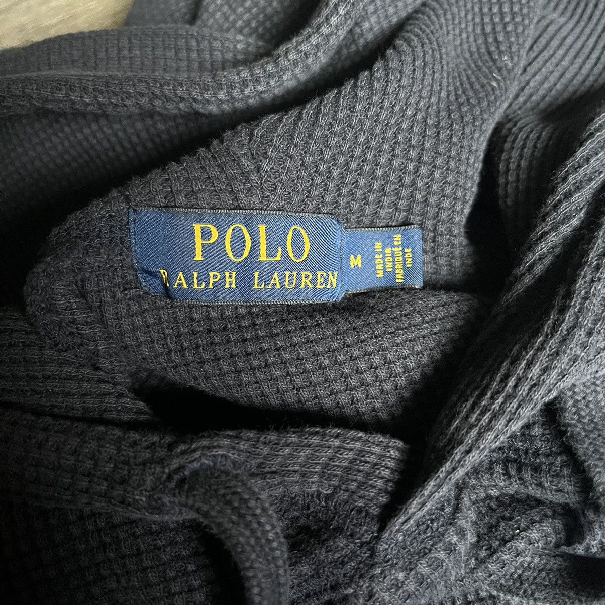 Polo Ralph Lauren Vintage Polo Ralph Lauren Basic Logo Thermal Waffle Hoodie Size US M / EU 48-50 / 2 - 4 Thumbnail