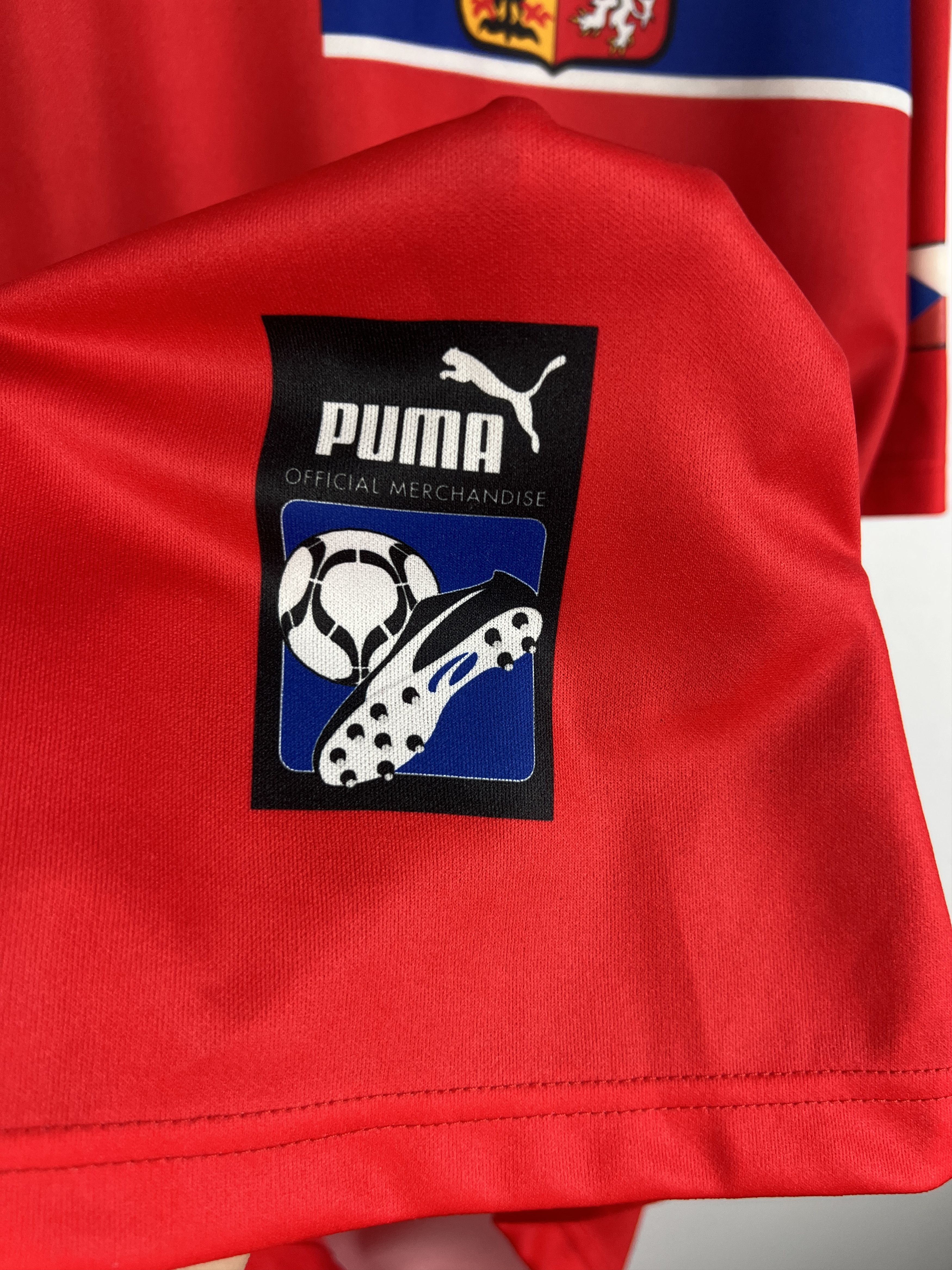 Puma Czech Republic Home Football Shirt 1998 Soccer Jersey Trikot Size US XL / EU 56 / 4 - 4 Thumbnail