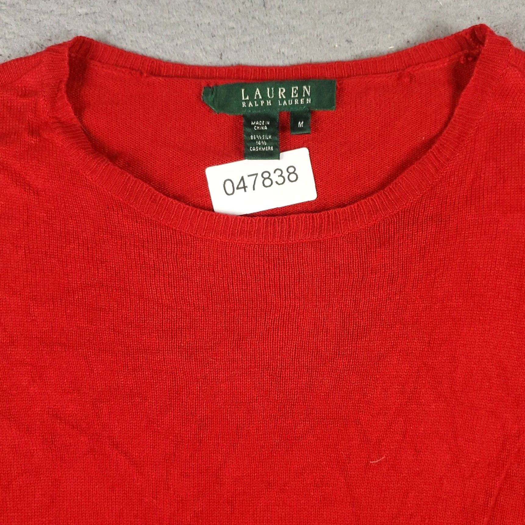 Ralph Lauren Ralph Lauren Sweater Womens Medium Red Knit Pullover Long Sleeve Crew Neck Casual Sports Size M / US 6-8 / IT 42-44 - 2 Thumbnail