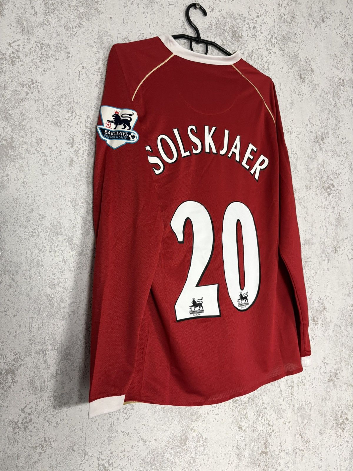 Nike Manchester United 2006/07 Long Sleeve Jersey Solskjær 20 AIG Size US L / EU 52-54 / 3 - 2 Thumbnail