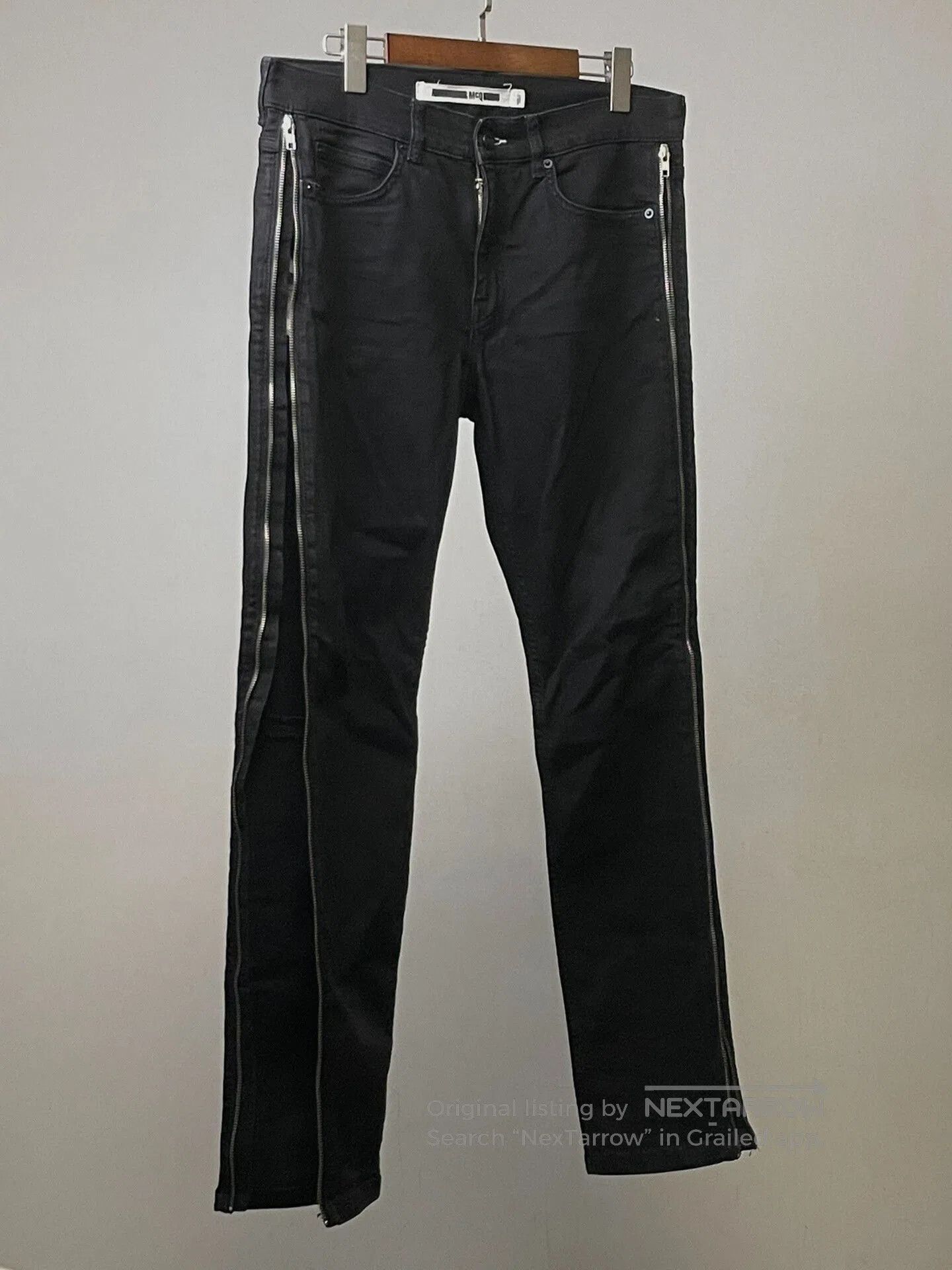 McQ Alexander McQueen alexander mcqueen black side zip jeans. Size US 33 - 2 Thumbnail