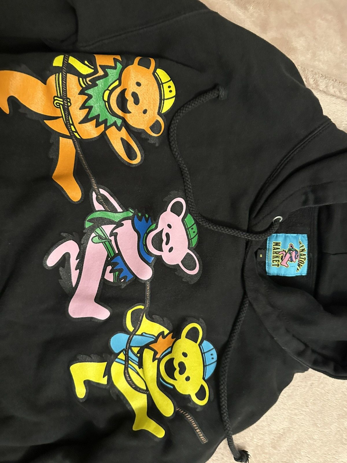 Grateful Dead Grateful Dead x Chinatown Market Hoodie Black Medium (2020) Size US M / EU 48-50 / 2 - 3 Thumbnail