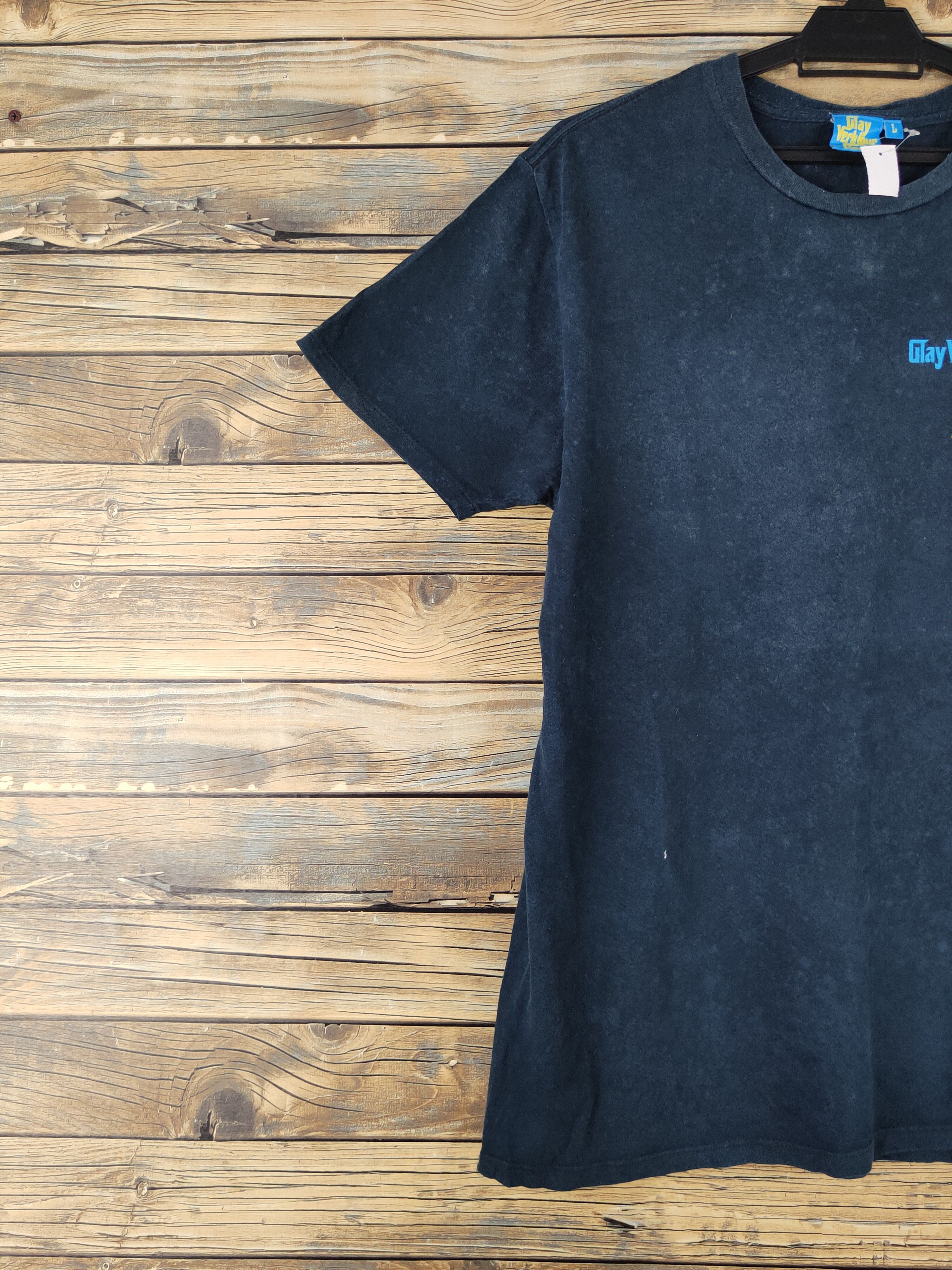 Japanese Brand DL Glay Verb Tour Final Navy Short Sleeve T-shirt #1402 Size US L / EU 52-54 / 3 - 3 Thumbnail