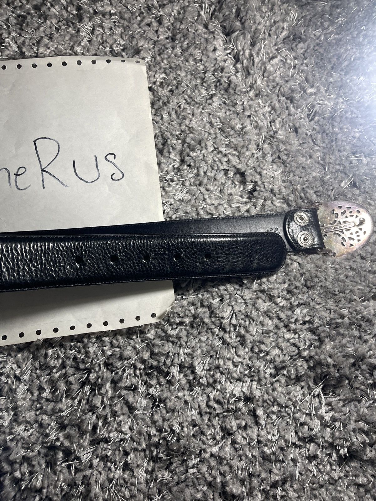 Chrome Hearts CHROME HEARTS OVAL BUCKLE AND BELT STRAP Size 34 - 9 Thumbnail