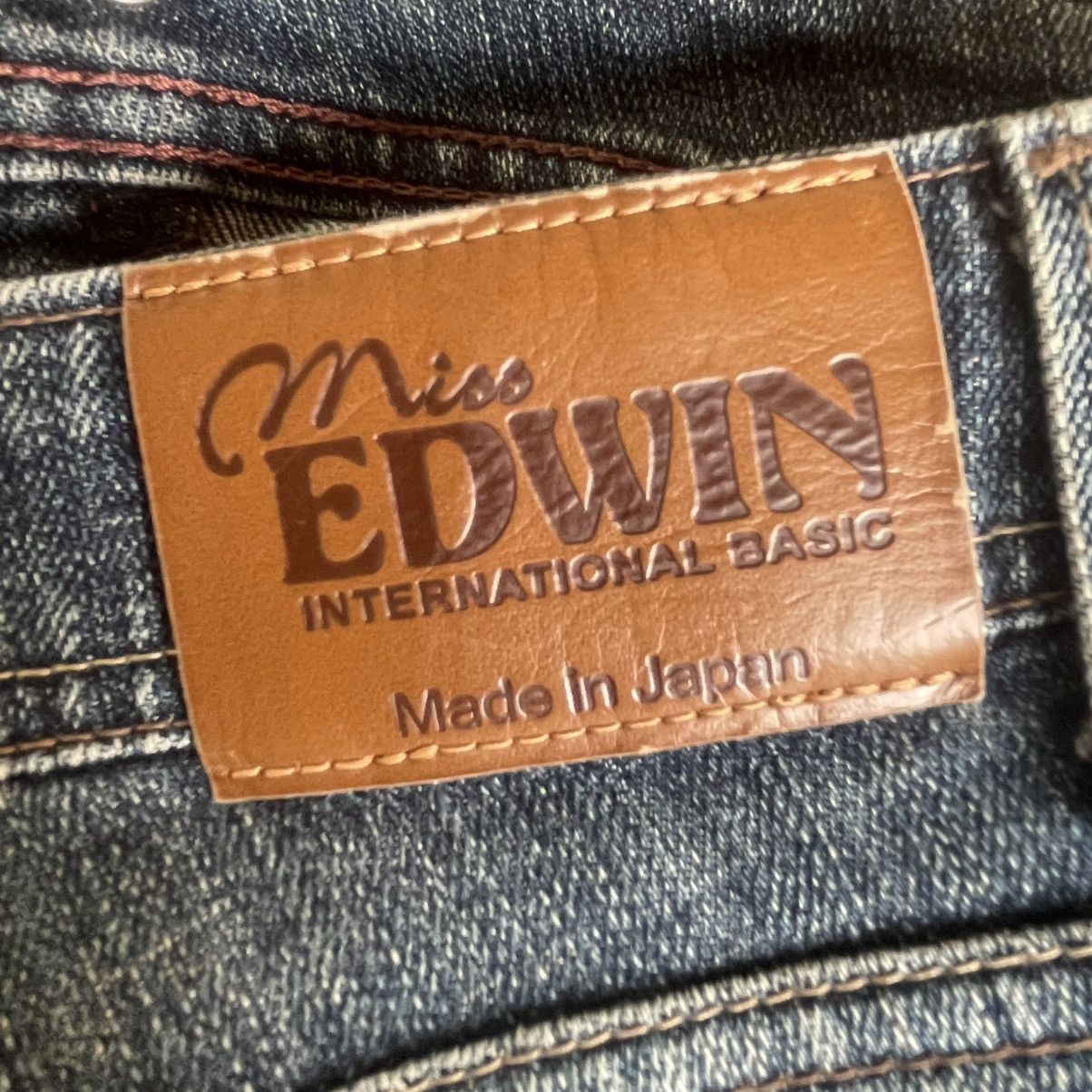 Edwin 🔥🇯🇵Vintage Edwin Stoned Washed Miss Women Slim Fit Jeans Size 28" / US 6 / IT 42 - 14 Thumbnail