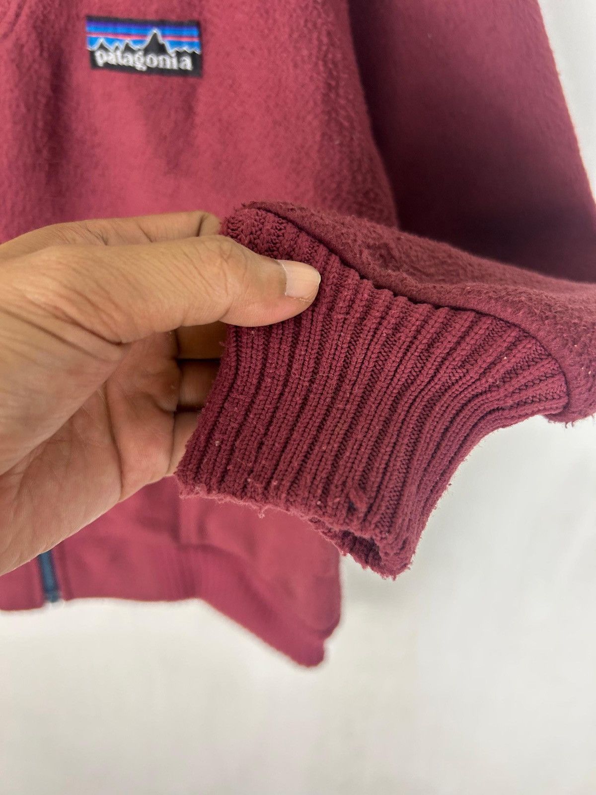 Patagonia Vintage 90s Half Zipper Maroon Patagonia / 80s Fashion Warm Size US XS / EU 42 / 0 - 5 Thumbnail