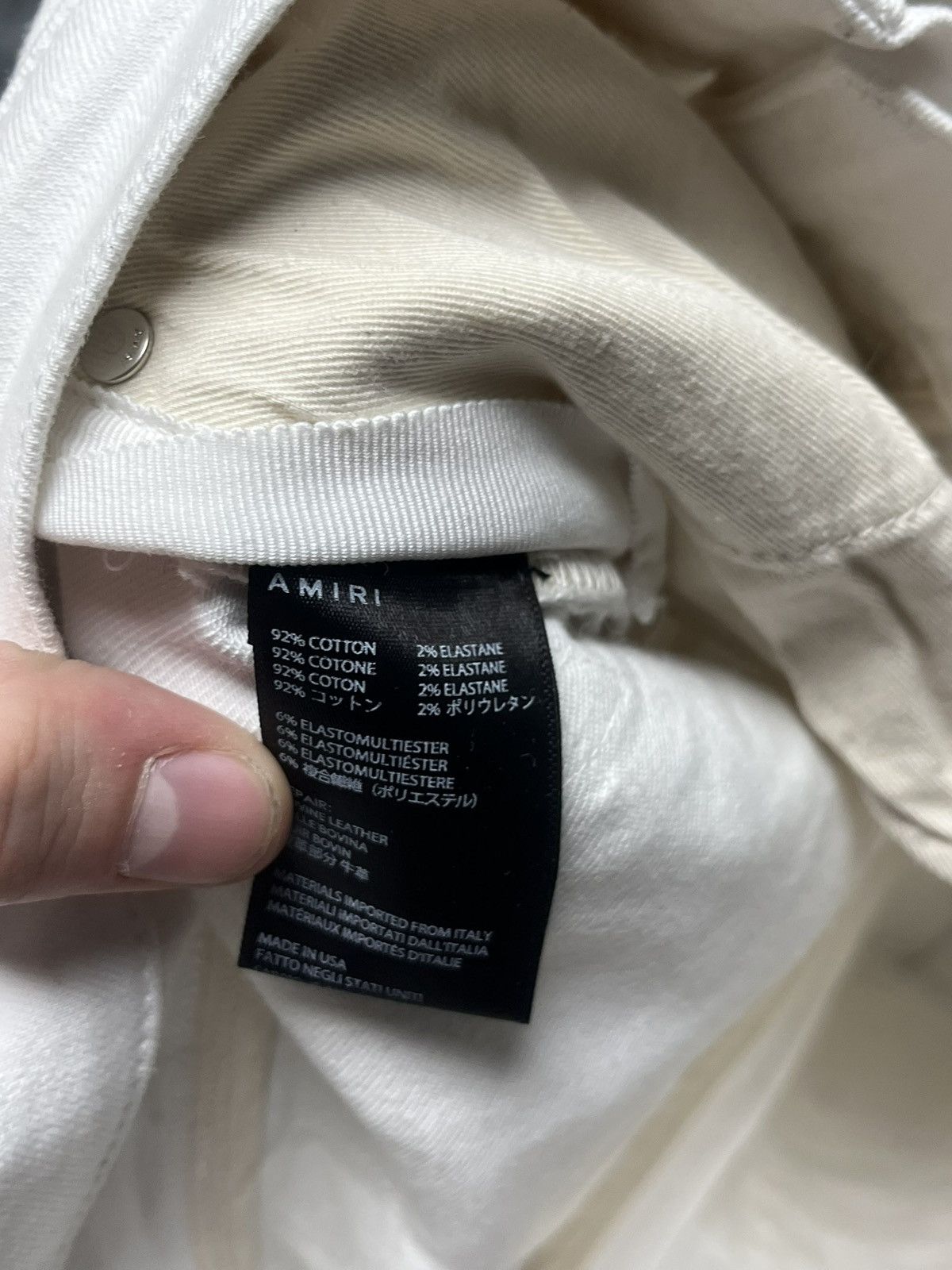 Amiri Amiri MX1 Chemist Jeans Triple White Stars White Denim Size US 32 / EU 48 - 7 Thumbnail