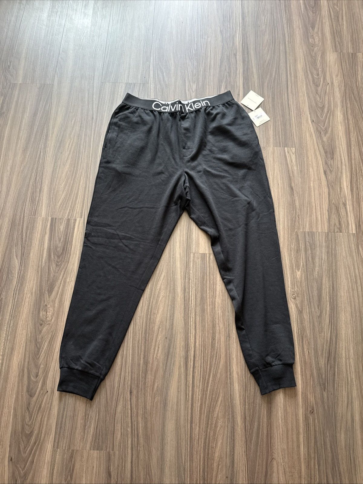 Calvin Klein Calvin Klein Sleep Pants Black Logo Waistband Men’s Size L Size US 34 / EU 50 - 1 Thumbnail