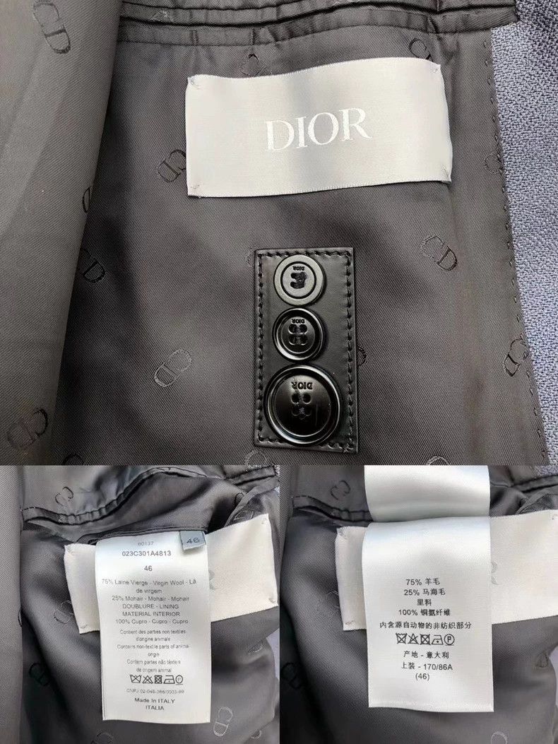 Dior Dior 20ss haze blue wool coat 2501-Nextarrow Size US S / EU 44-46 / 1 - 8 Thumbnail