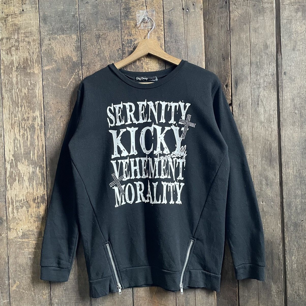 image of If Six Was Nine x Le Grande Bleu L G B Dig Deep Punk Gothic Seditionaries Lgb Style Sweatshirt in B