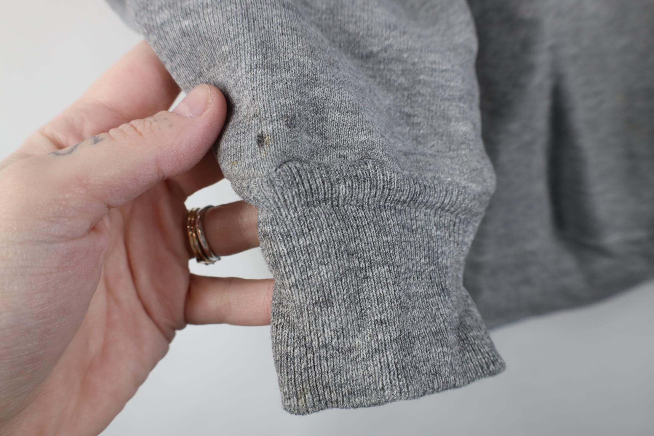 Vintage Vintage 60s 70s Blank Triblend Sweatshirt Heather Gray USA Size US S / EU 44-46 / 1 - 7 Thumbnail