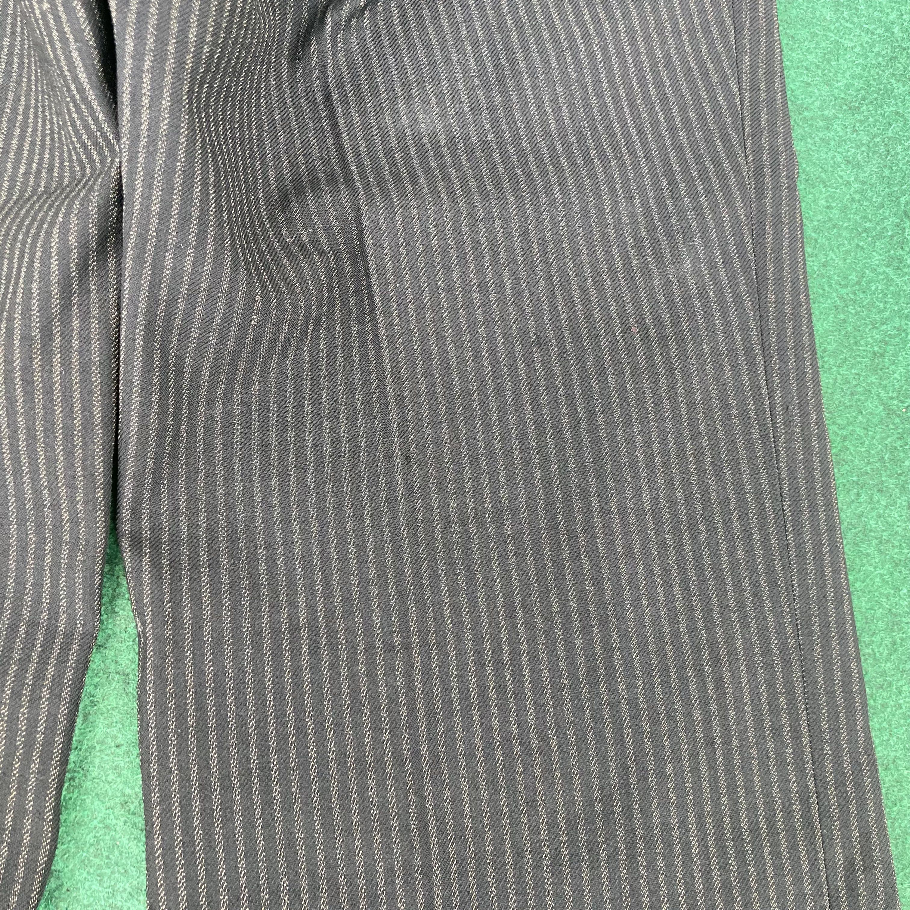 Japanese Brand × Vintage Vtg Hickory Pant Buckle Back Button 60s 70s Workwear Jeans Size US 32 / EU 48 - 9 Thumbnail