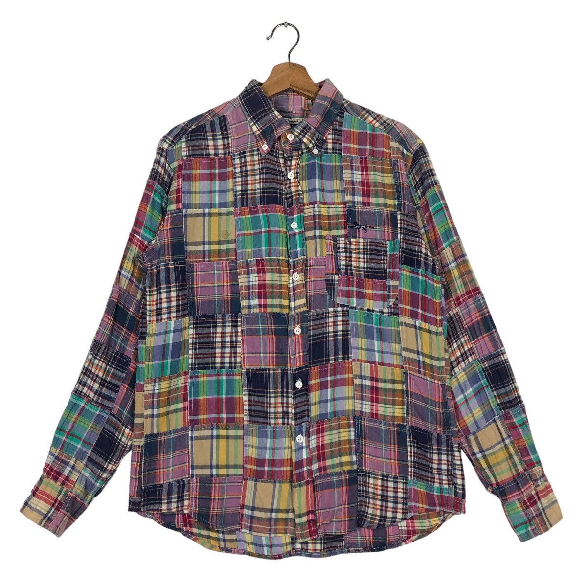 Japanese Brand 🔥Patch Work Tartan Design LRB Japan Issey Miyake Size US L / EU 52-54 / 3 - 1 Thumbnail