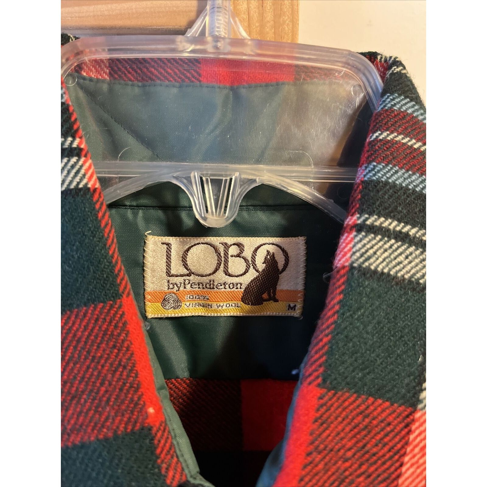 Pendleton Pendleton Lobo VTG Mens M red plaid long sleeve wool flannel Size US M / EU 48-50 / 2 - 3 Thumbnail