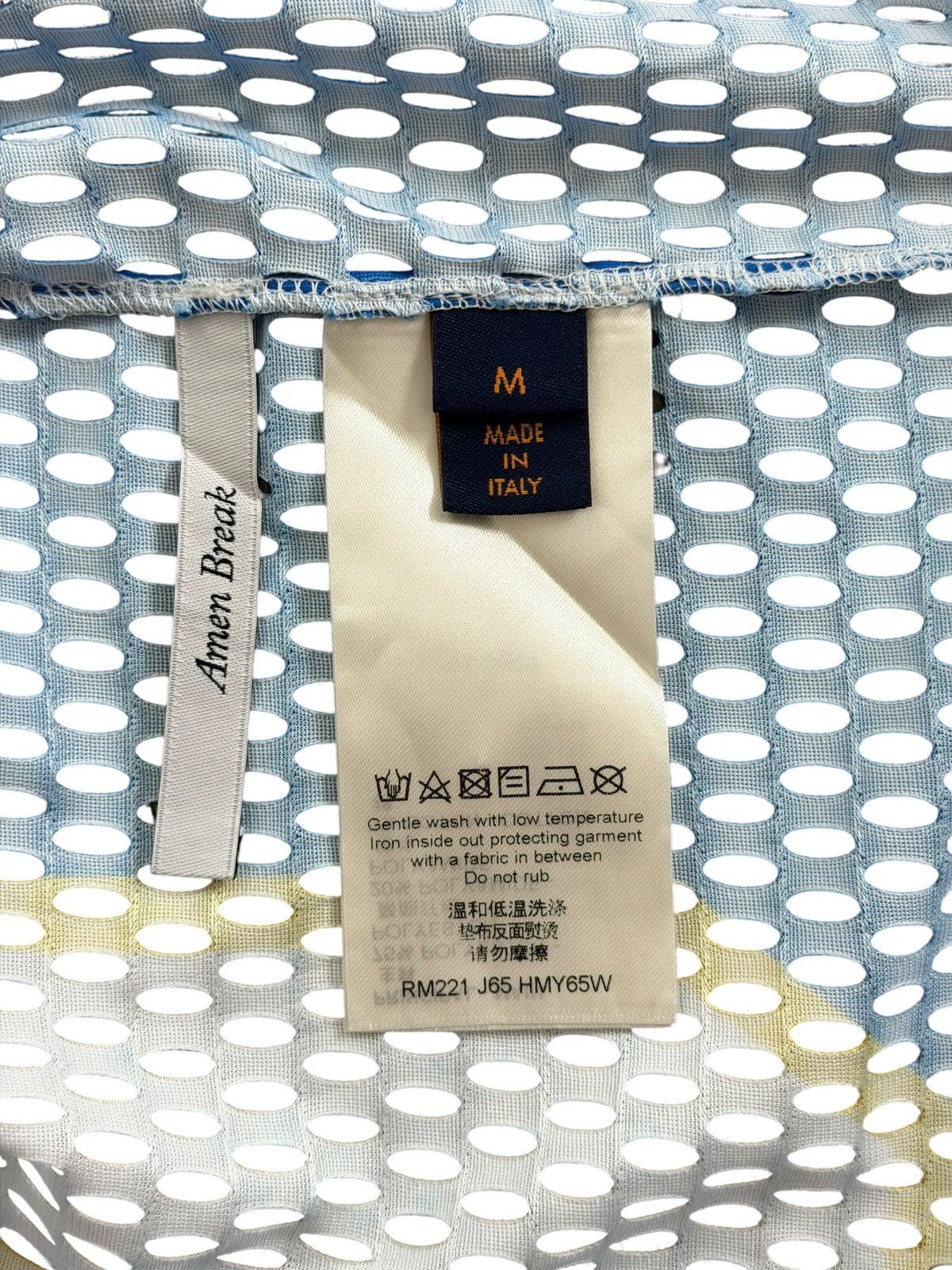 Louis Vuitton Louis Vuitton Blue Yellow Mesh Chargers Jersey Size US M / EU 48-50 / 2 - 6 Thumbnail