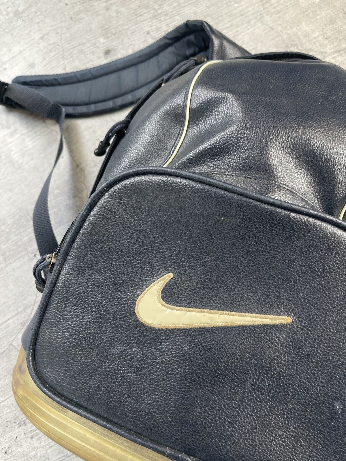 Other Vintage 90s Nike Leather Backpack Double Swoosh Bag Size ONE SIZE - 10 Thumbnail