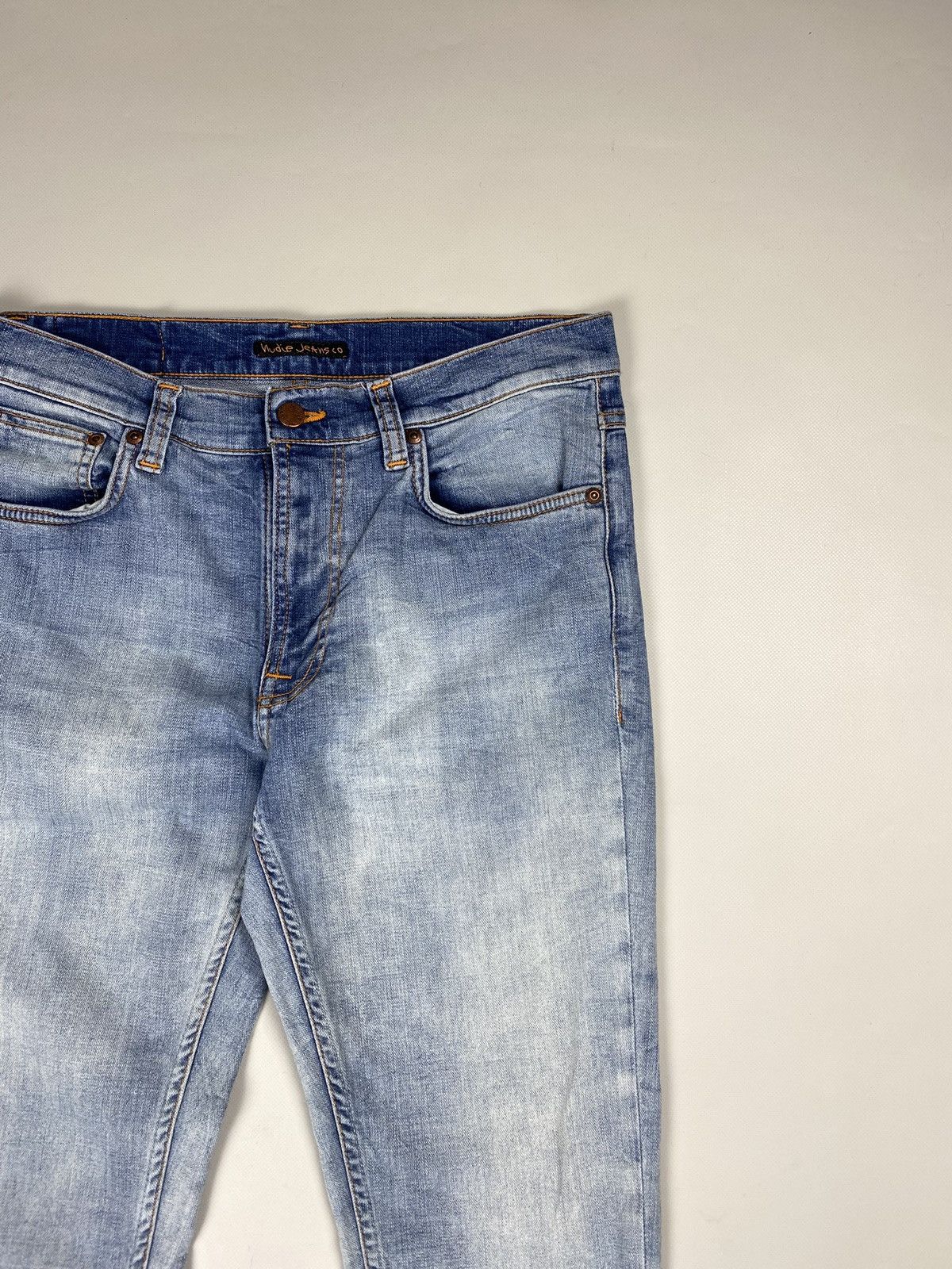 Nudie Jeans Nudie Jeans Co Lean Dean Broken Sage men’s jeans Size US 31 - 9 Thumbnail