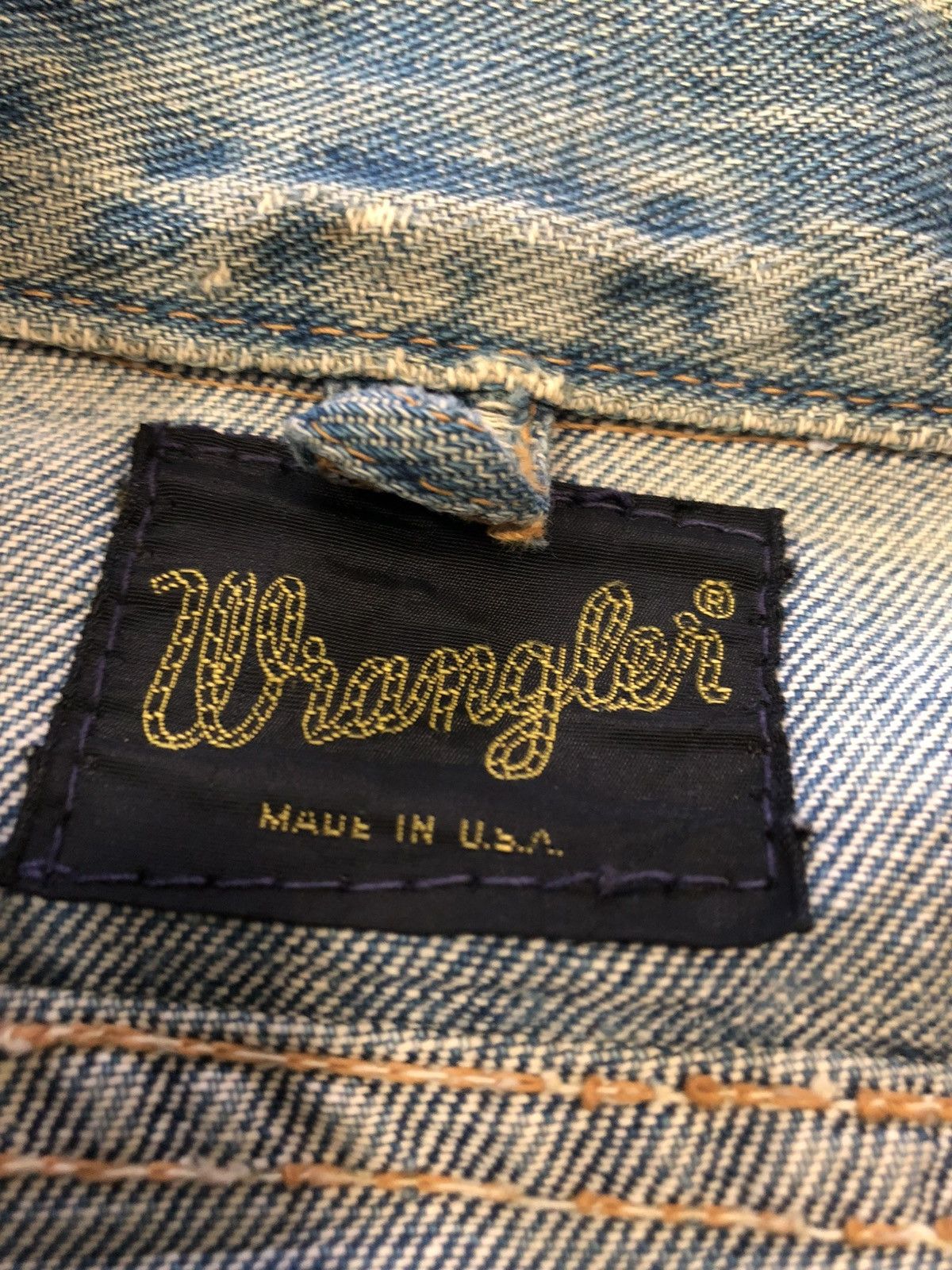Vintage × Wrangler True vintage 70’s wrangler selvedge distressed denim Size US S / EU 44-46 / 1 - 12 Thumbnail