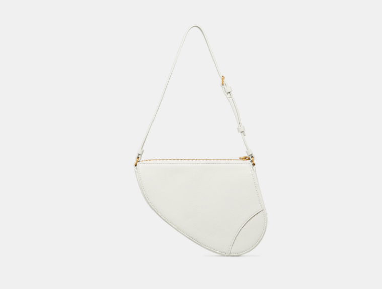 Dior o1w1db11125 S5909C Size: OS / Saddle Rodeo Pouch in White Size ONE SIZE - 4 Thumbnail
