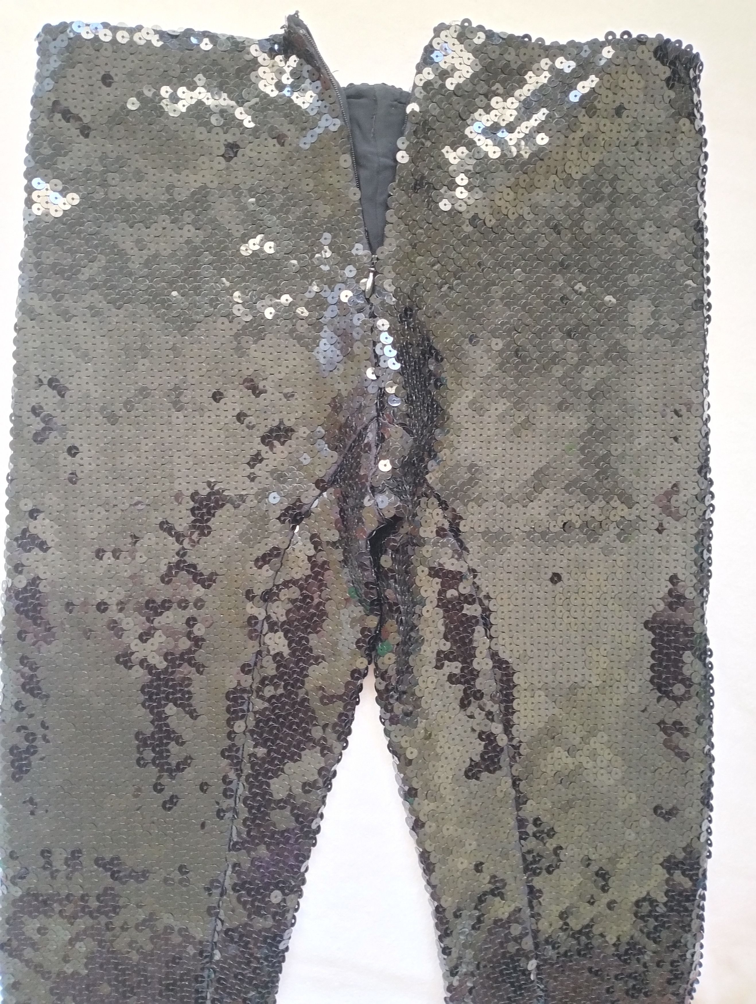 Jean Paul Gaultier Sequin trousers with ankle zippers Size 28" / US 6 / IT 42 - 9 Thumbnail